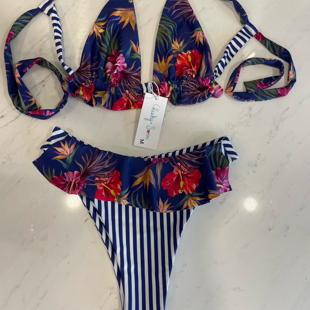 Colorful Floral Bikini Set